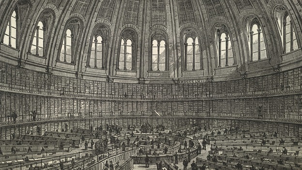 The Round Reading Room at the British Museum by Thomas Greenwood