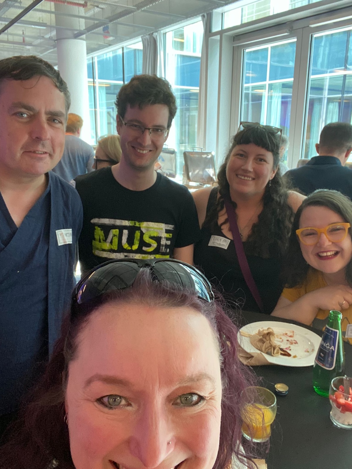 Group of Wikimedia UK staff smiling at the camera